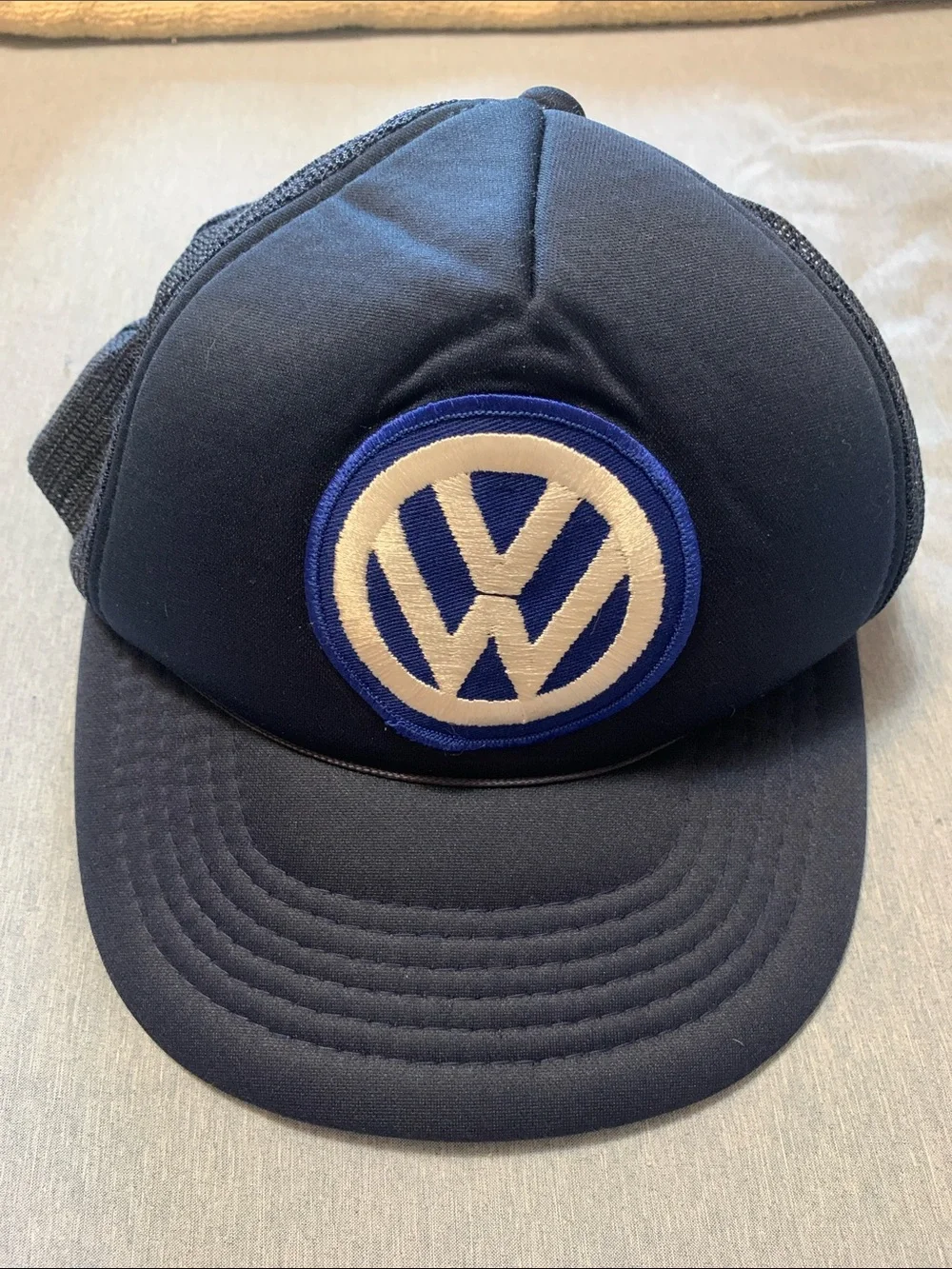 Navy Blue Volkswagen Snapback Hat